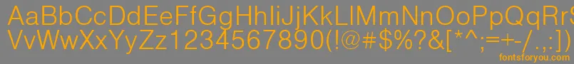 VantaLightPlain Font – Orange Fonts on Gray Background