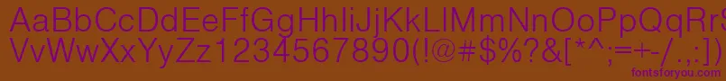 VantaLightPlain Font – Purple Fonts on Brown Background
