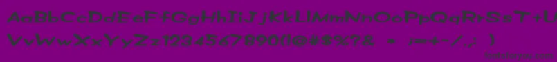 Z Font – Black Fonts on Purple Background