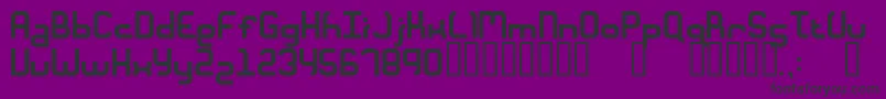 フォントFt28 – 紫の背景に黒い文字