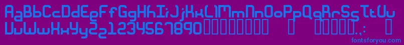 Ft28-fontti – siniset fontit violetilla taustalla