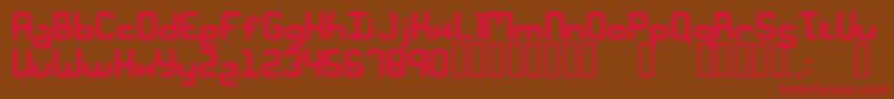 Ft28 Font – Red Fonts on Brown Background