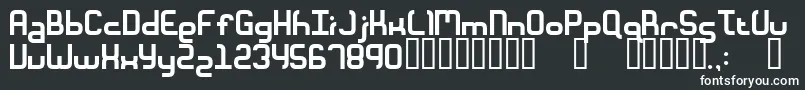Ft28-fontti – valkoiset fontit mustalla taustalla