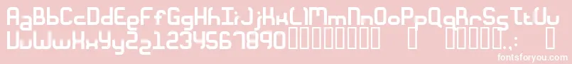 Шрифт Ft28 – белые шрифты на розовом фоне