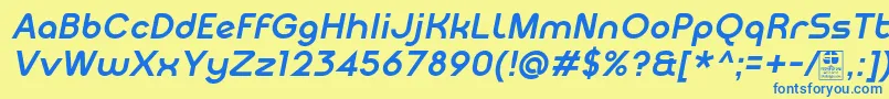 More about MeltixBoldItalicDemo Font MeltixBoldItalicDemo Font – Blue Fonts on Yellow Background