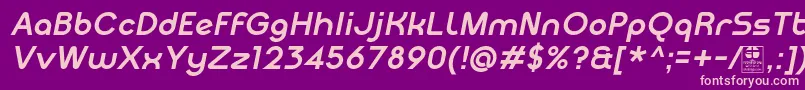 MeltixBoldItalicDemo Font – Pink Fonts on Purple Background