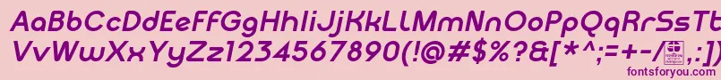 MeltixBoldItalicDemo Font – Purple Fonts on Pink Background