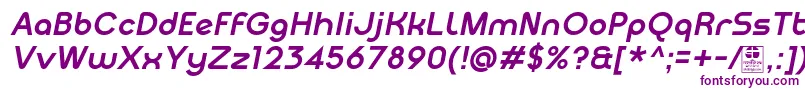 MeltixBoldItalicDemo Font – Purple Fonts on White Background