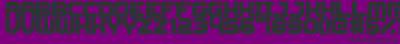 CyberspaceRacewayBack Font – Black Fonts on Purple Background