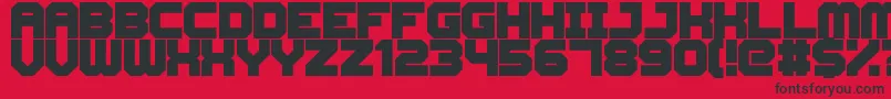 CyberspaceRacewayBack Font – Black Fonts on Red Background