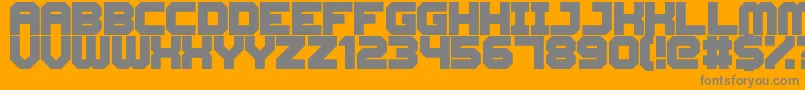 CyberspaceRacewayBack Font – Gray Fonts on Orange Background