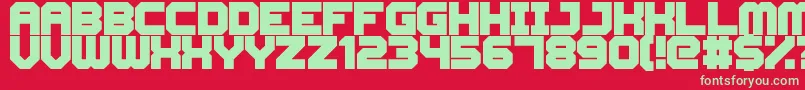CyberspaceRacewayBack Font – Green Fonts on Red Background