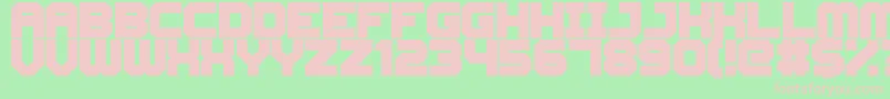 CyberspaceRacewayBack Font – Pink Fonts on Green Background