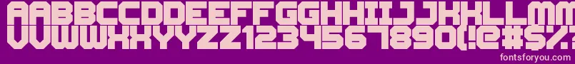 CyberspaceRacewayBack Font – Pink Fonts on Purple Background
