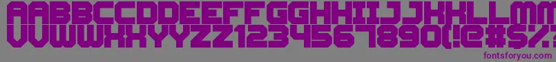 CyberspaceRacewayBack Font – Purple Fonts on Gray Background