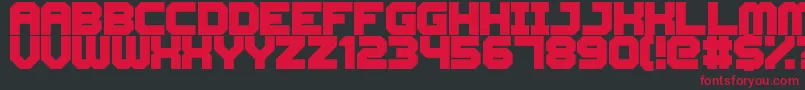 CyberspaceRacewayBack Font – Red Fonts on Black Background