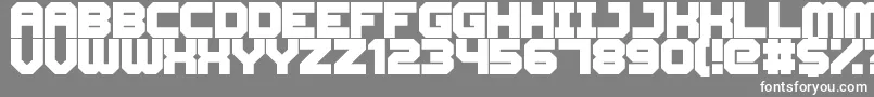 CyberspaceRacewayBack Font – White Fonts on Gray Background