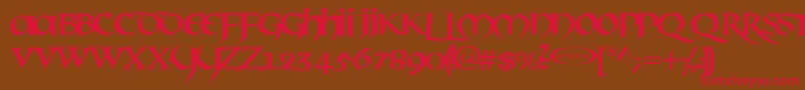 Mael Font – Red Fonts on Brown Background