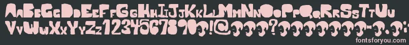 OpnMalatashito Font – Pink Fonts on Black Background