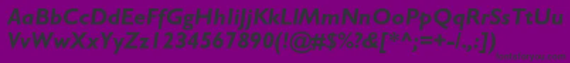 GillsansstdBolditalic Font – Black Fonts on Purple Background