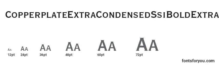 Размеры шрифта CopperplateExtraCondensedSsiBoldExtraCondensed