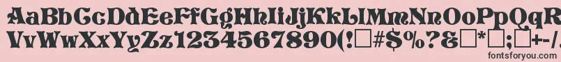 Weitere Informationen zur Storyboo-Schriftart Storyboo-Schriftart – Schwarze Schriften auf rosa Hintergrund