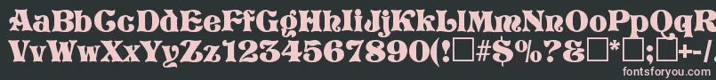 Storyboo Font – Pink Fonts on Black Background