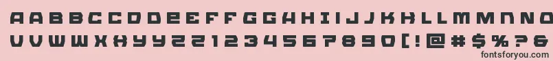 Olympiccarriertitle Font – Black Fonts on Pink Background