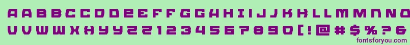 Olympiccarriertitle Font – Purple Fonts on Green Background