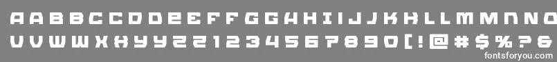 Olympiccarriertitle Font – White Fonts on Gray Background