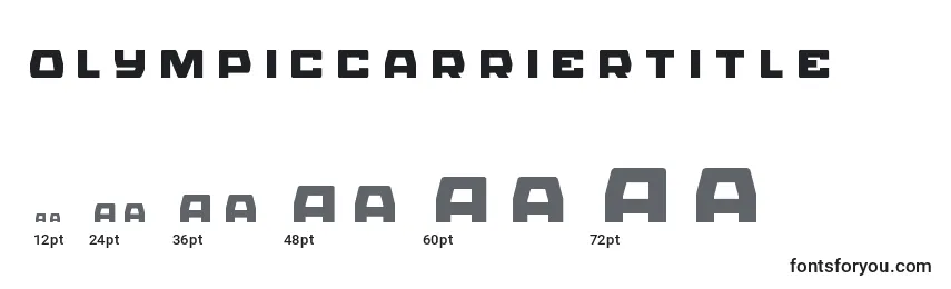 Olympiccarriertitle Font Sizes