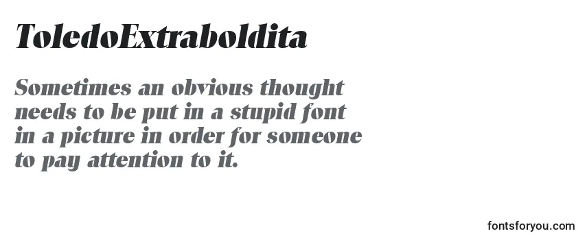 Review of the ToledoExtraboldita Font