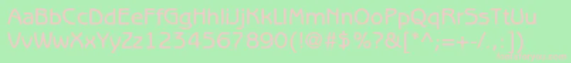 BenguiatgothicstdMedium Font – Pink Fonts on Green Background