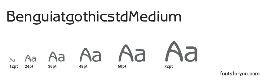 Размеры шрифта BenguiatgothicstdMedium