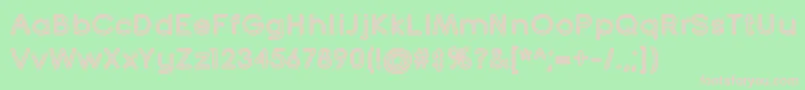 TurntableTt Font – Pink Fonts on Green Background