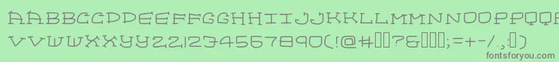 Homeboys Font – Gray Fonts on Green Background