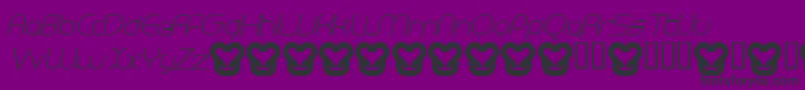 MegalomaniaItalic Font – Black Fonts on Purple Background
