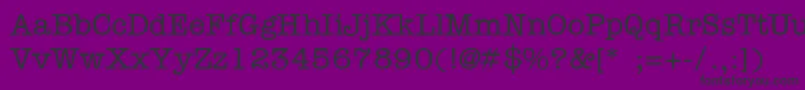 Czcionka Ft56 – czarne czcionki na fioletowym tle