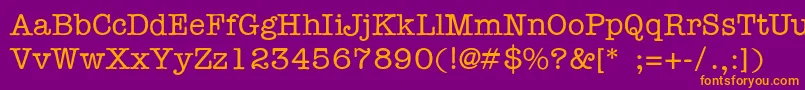 Ft56 Font – Orange Fonts on Purple Background