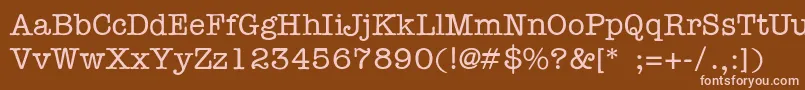 Ft56 Font – Pink Fonts on Brown Background