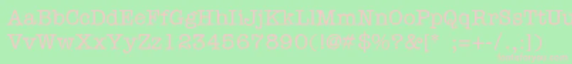 Ft56 Font – Pink Fonts on Green Background
