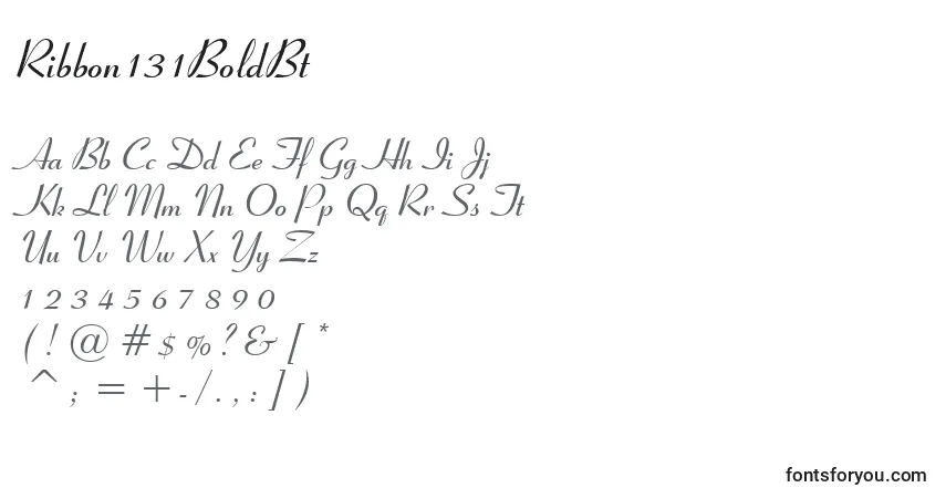 Schriftart Ribbon131BoldBt – Alphabet, Zahlen, spezielle Symbole