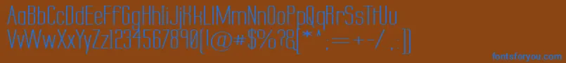 Labtsecw Font – Blue Fonts on Brown Background
