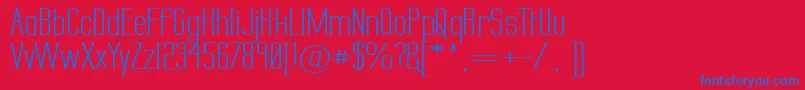 Labtsecw Font – Blue Fonts on Red Background