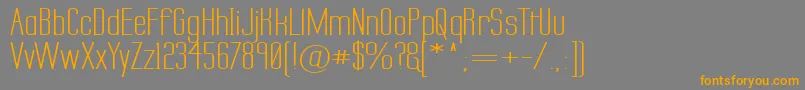 Labtsecw Font – Orange Fonts on Gray Background