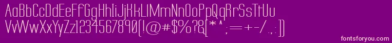 Labtsecw-Schriftart – Rosa Schriften auf violettem Hintergrund
