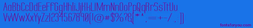 Шрифт Labtsecw – фиолетовые шрифты на синем фоне