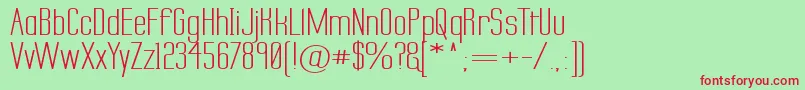 Labtsecw Font – Red Fonts on Green Background