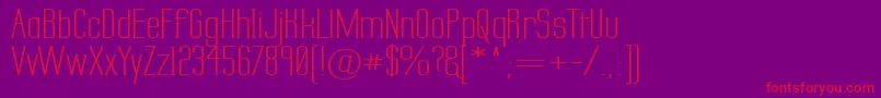 Labtsecw Font – Red Fonts on Purple Background