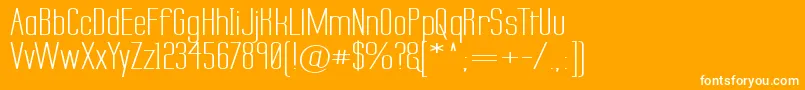 Labtsecw Font – White Fonts on Orange Background